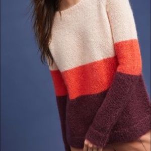 Louise Colorblock Pullover Anthropologie sweater